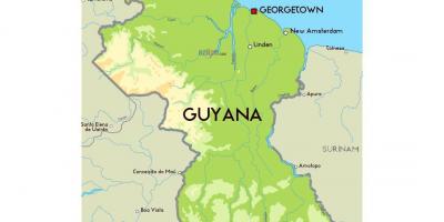 O hartă de Guyana
