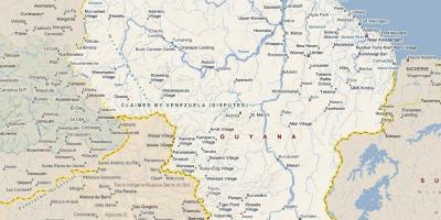 Harta detaliată hartă de Guyana