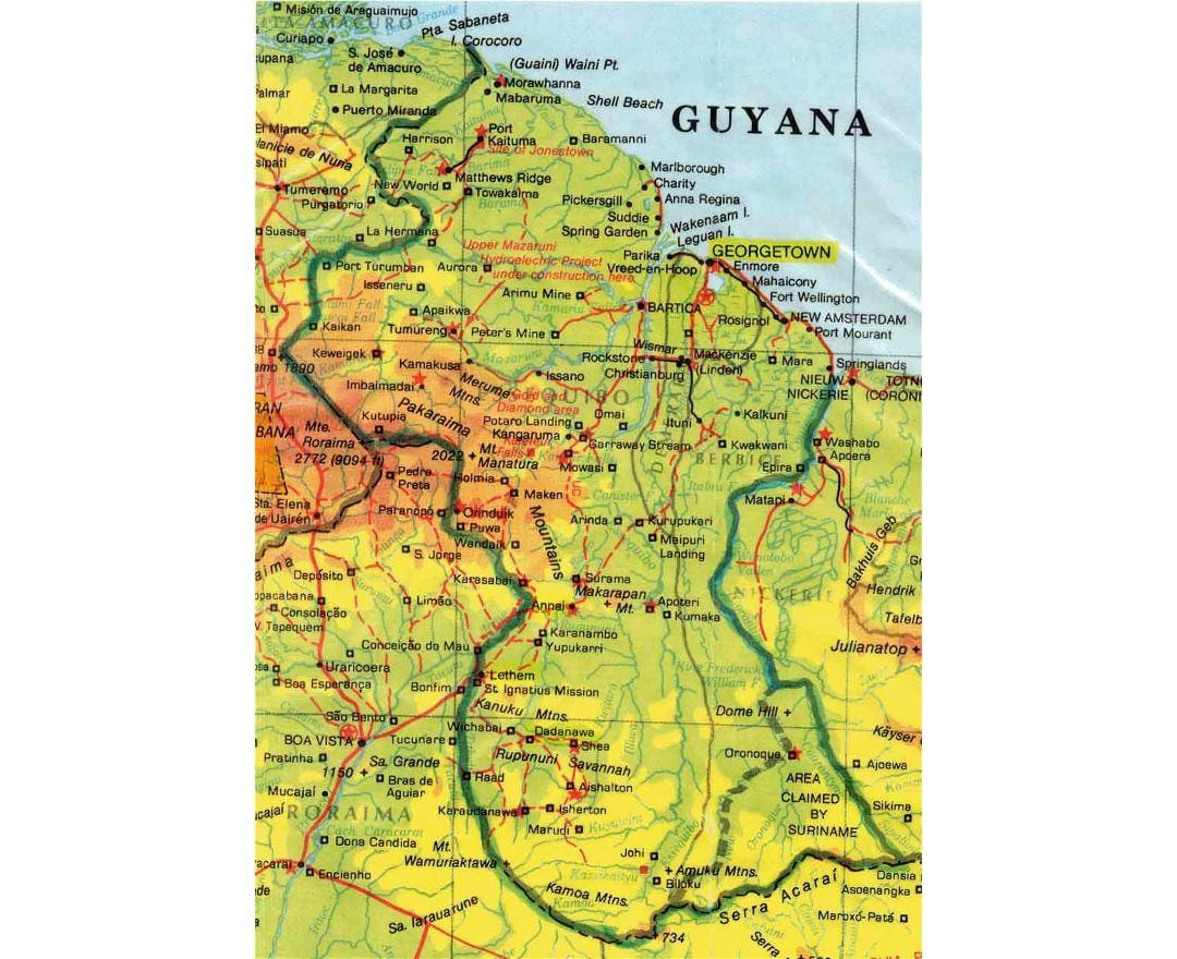 harta Guyana africa