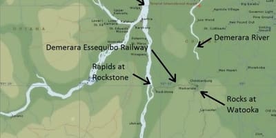 Harta essequibo coasta Guyana