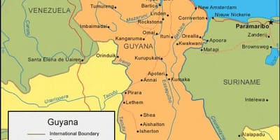 Harta Guyana politice 
